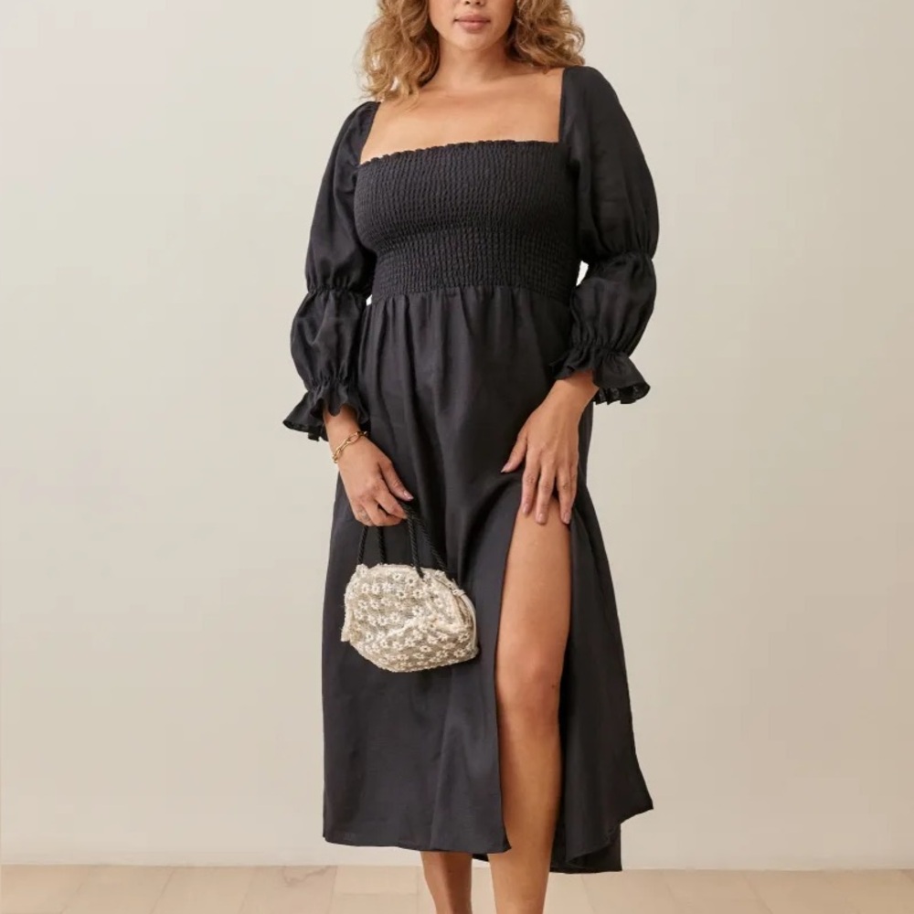 Reformation Hyland Linen Dress